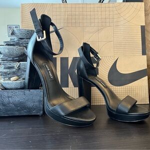 Nine West Black Ankle Strap Heels